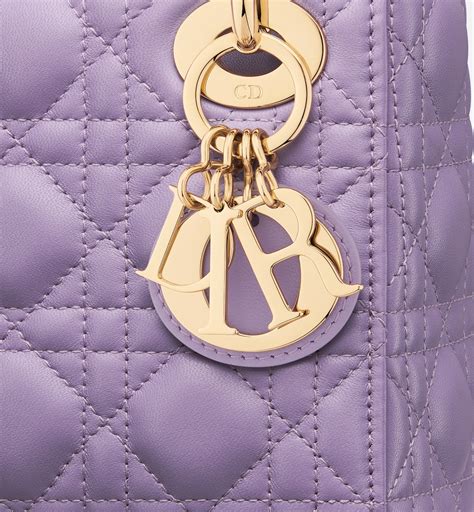 Mini Lady Dior Bag Lilac Cannage Lambskin 